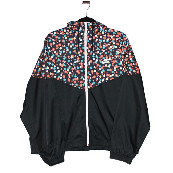 Nike Sportswear Heritage Floral-Print Windbreaker NWT - Picture 1 of 7